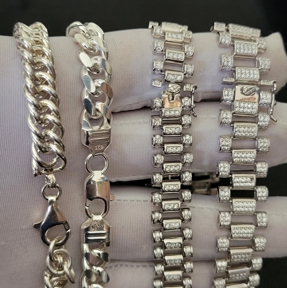 BRACELETS - REAL 925 STERLING SILVER